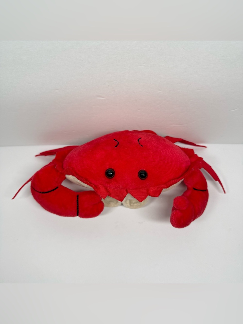 The Petting Zoo 9" Red Crab Wrist Hugger Slap Bracelet Stuffed Animal Plush Toy